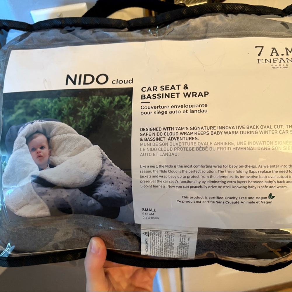 NIDO Cloud Car Seat & Bassinet Wrap - Gray